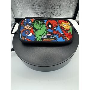 Marvel Pencil Case Super Hero Adventures Kids Zipper Pouch Spiderman Hulk